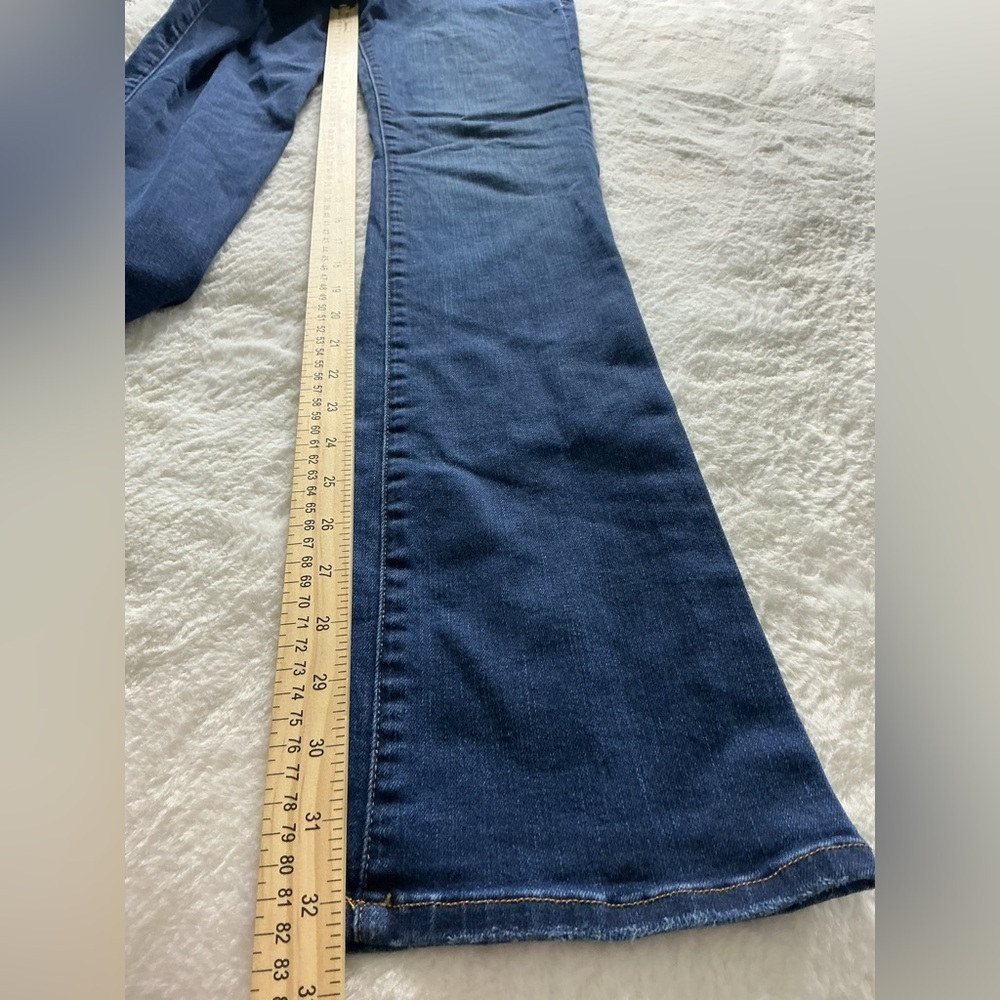 FRAME Denim Le High Flare (o Straight) Jeans - Talla 28 - Azul Oscuro - Picture 7 of 9